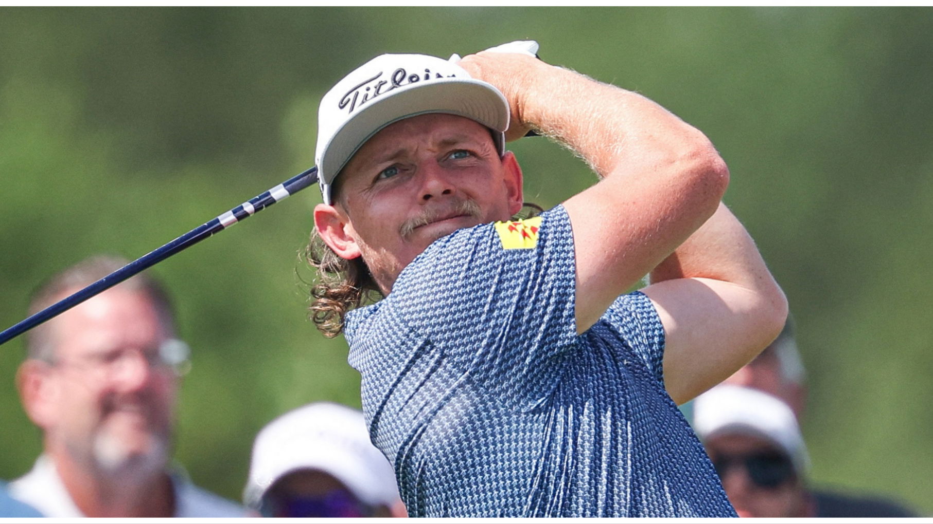 Cam Smith plays otherworldly cart path shot en route to early lead in Bedminster